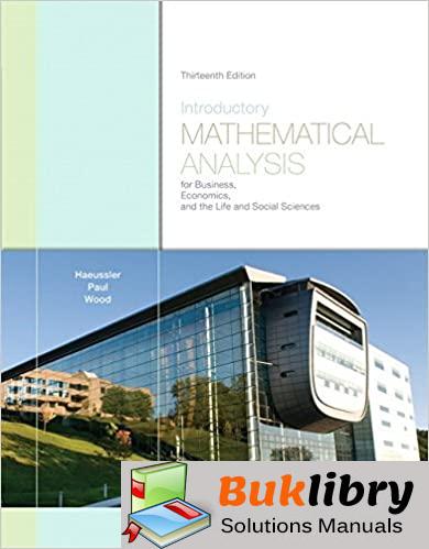 Download Solutions Manual of Introductory Mathematical Analysis for Business Economics and the Life and Social Sciences PDF