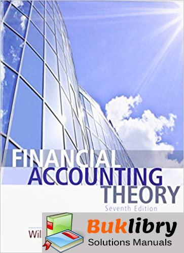 Download Solutions Manual of Financial Accounting Theory PDF